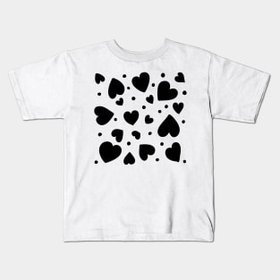 Black hearts Kids T-Shirt